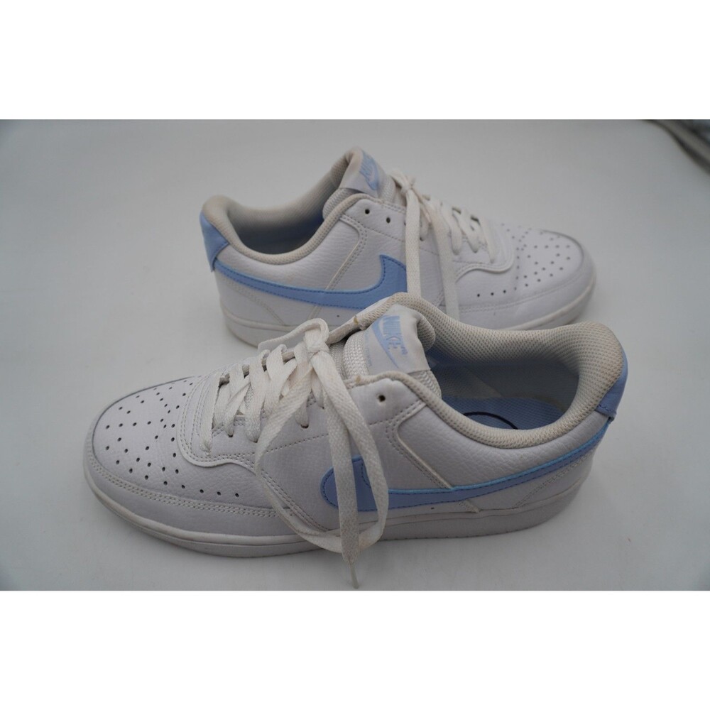 Nike Court Vision Low Women's Size 9.5 White Royal Tint University Blue Sneakers